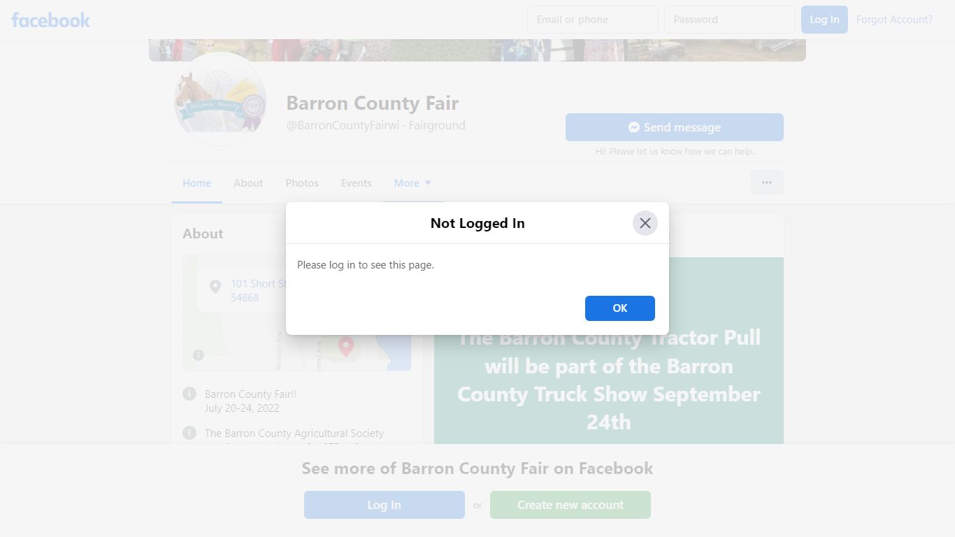 Barron County Fair - Home - facebook.com